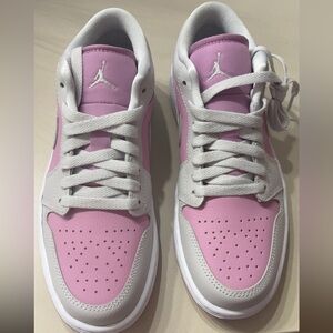 Jordan Pink and White Sneakers Classic Design- NEVER WORN